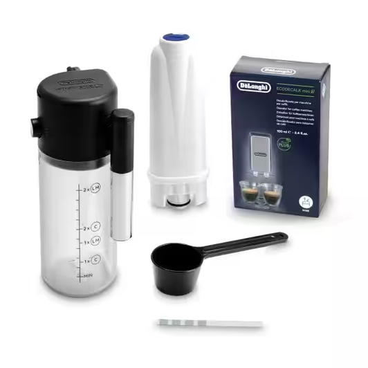 DeLonghi Magnifica Evo with frother : LATTECREMA SYSTEM: De'Longhi's proprietary technology textures both milk and milk alternatives and can be stored in the fridge to keep milk fresh when not in use