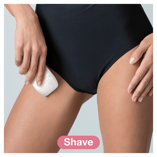 Shaver & trimmer attachment removes hair from sensitive areas
• 3x facial brush attachments cleanse and exfoliate