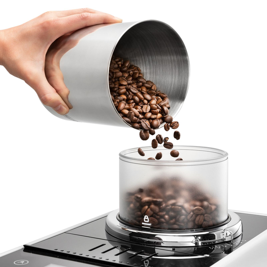 Step-by-Step Visual Guidance: Expertly set & automatically save the ideal grind, dose level & temperature for you favorite bean types with easy visual guidance