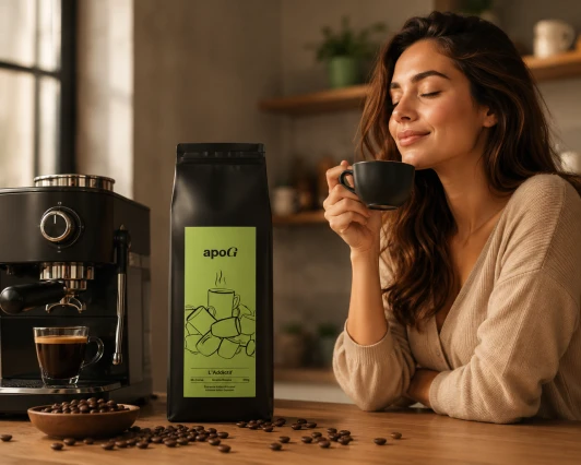 Apogee L'Addictif – Medium Roast Espresso Coffee Beans with Dark Chocolate Notes 1kg