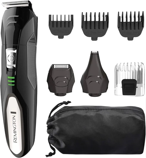 The Remington PG6025 combines strong lithium power, precision trimming, and versatile attachments in one compact grooming kit. Whether you want a clean beard line, a 3-day stubble look, a fresh haircut, or quick nose and ear grooming, this kit delivers reliable performance with long battery life and easy maintenance.

