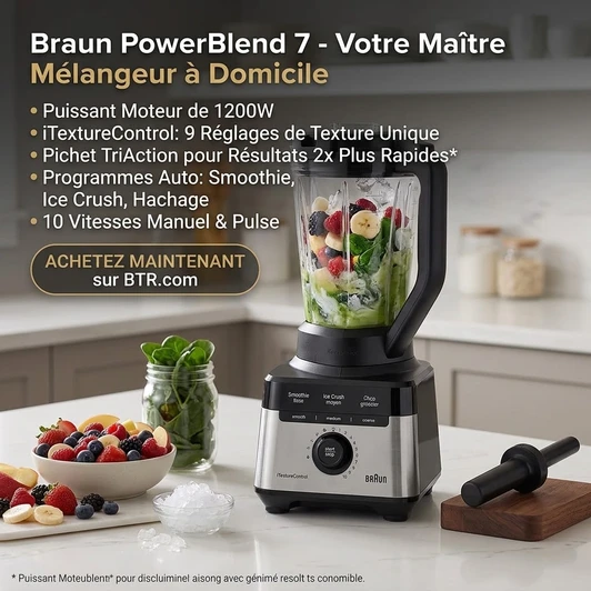 JB7500BK Technologie	TriAction Technology: Triangular jug for efficient blending circulation
