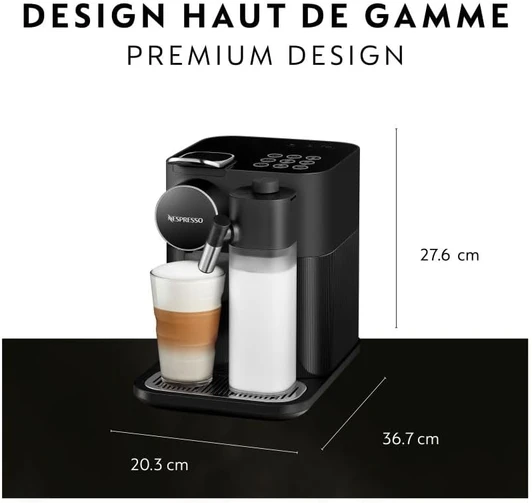 One-touch Milk System: Prepare, in an instant, incomparable cappuccino, latte macchiato, flat white, creamy latte or hot milk froth or hot milk, at the touch of a button.
3 coffee selections: Choose among Ristretto, Espresso and Lungo.
Easy cleaning of the milk carafe: Semi-automatic rinsing system after each milk beverage preparation, and dishwasher safe milk carafe components.