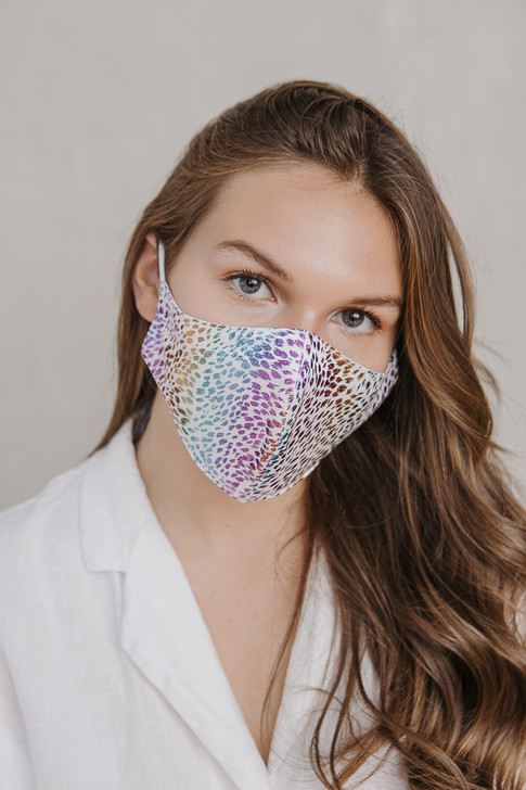 Shiny Sparkling Mask - White