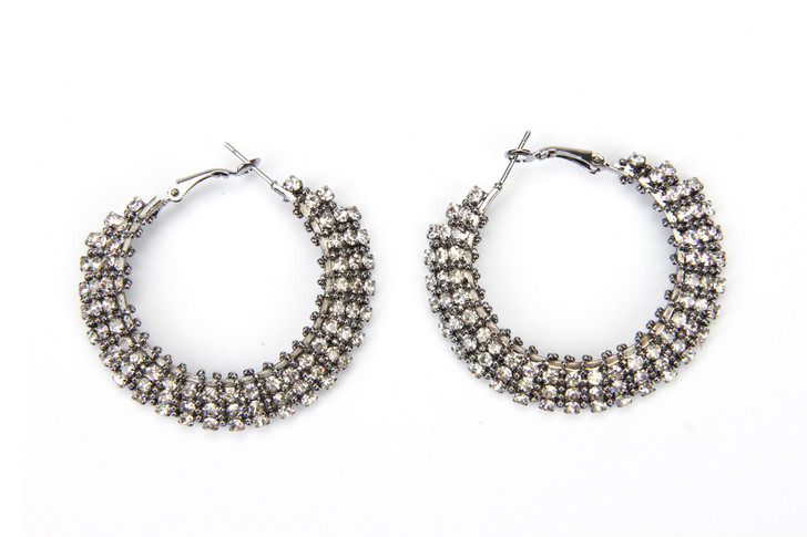 Andrea Hoops in Charcoal