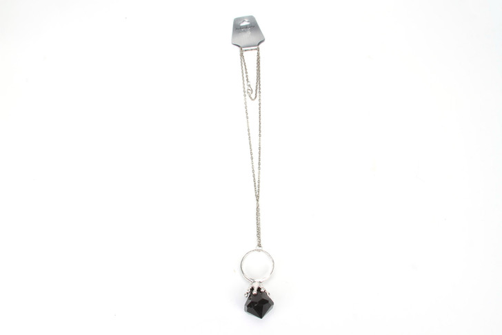 Ring Necklace in Black