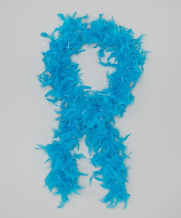Kids Feather Boa in Turquoise