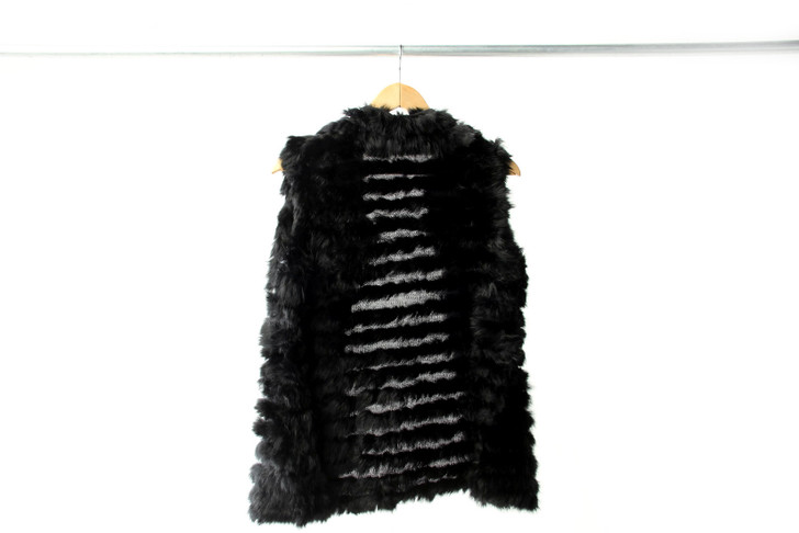 Knit Rabbit Fur Vest