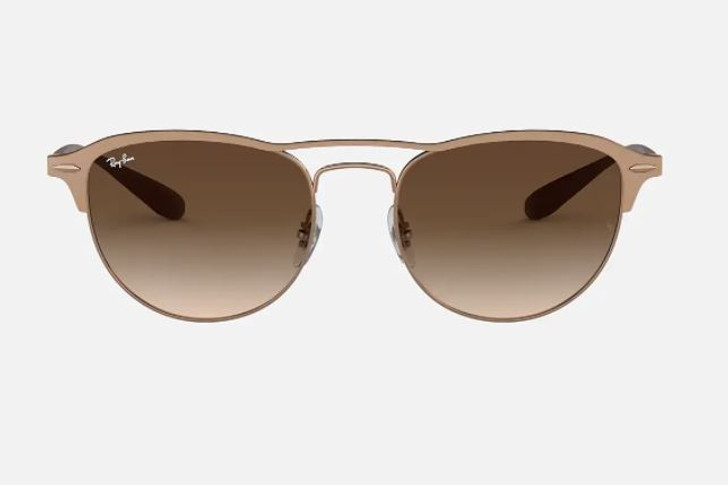 Ray-Ban Unisex Ultra-Thin Oval Metal Frame Sunglasses  0RB3596-909213-54