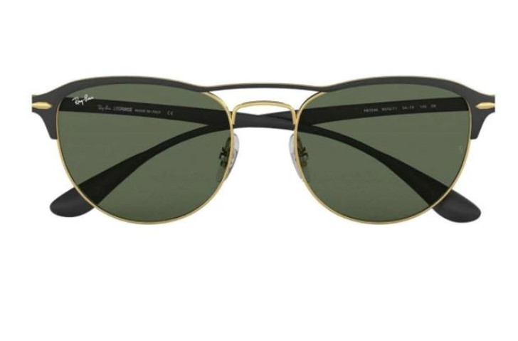 Ray-Ban Lunettes de soleil unisexes Ray Ban en or et noir 0RB3596-907671-54