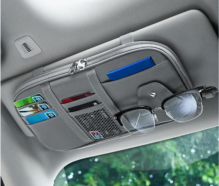 Car Visor Organizer in Grey