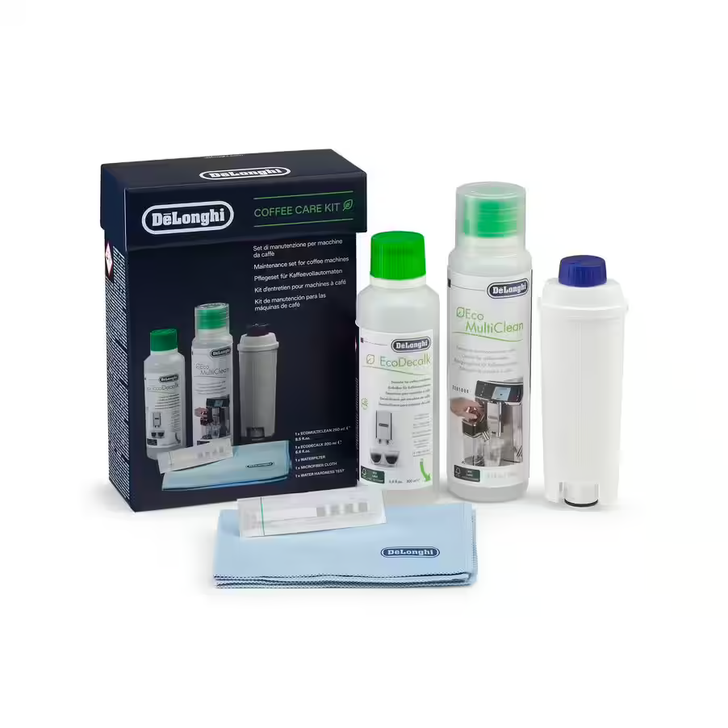 DeLonghi Coffee Care Kit DLSC306 : Coffee Machine Kit
DLSC306
An essential and complete kit for improving the performance, extending the life of your coffee machine and improving coffee taste. 