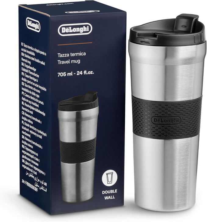 Conçu en acier inoxydable à double paroi sous vide, ce mug conserve vos boissons chaudes ou froides pendant plusieurs heures sans aucune condensation