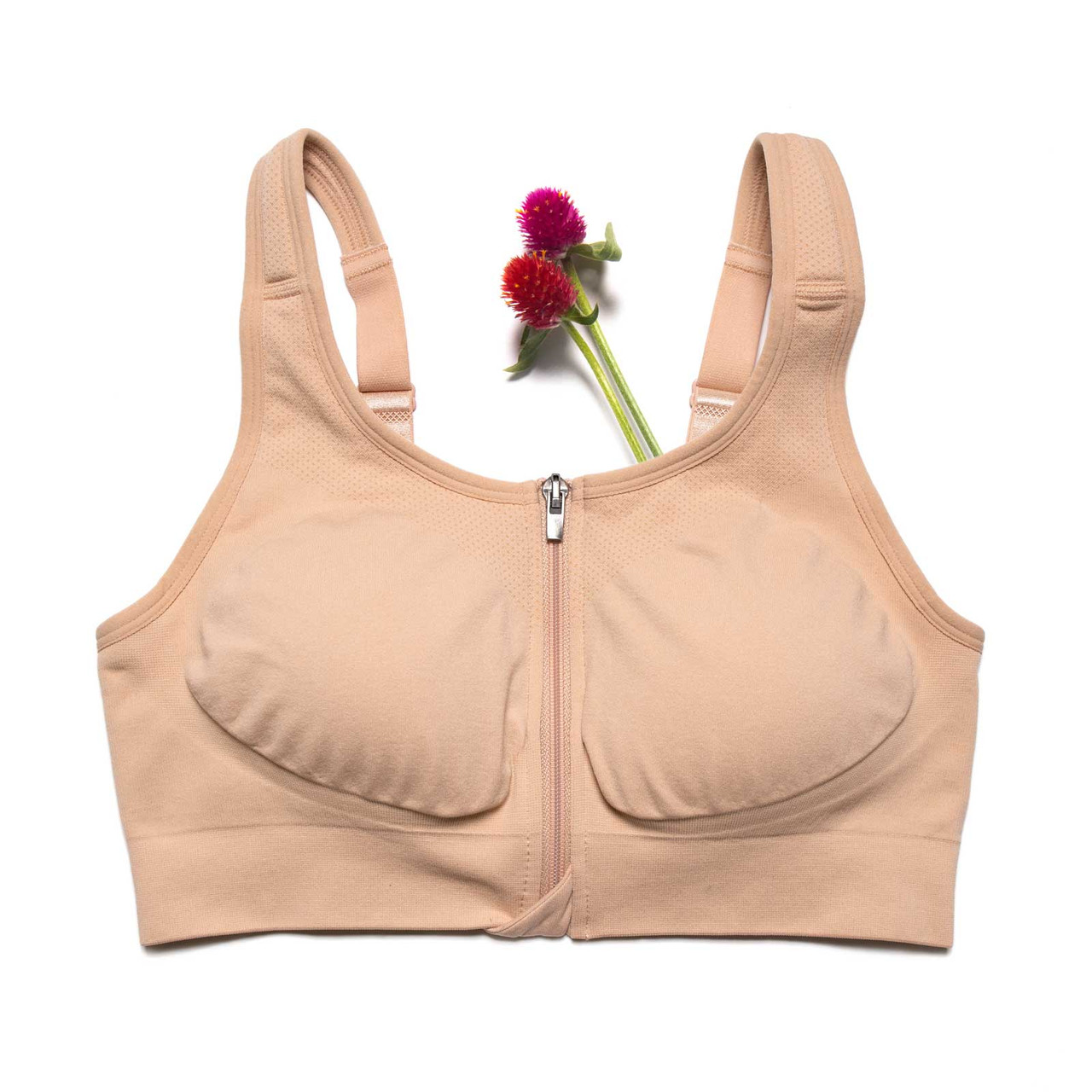 MPG Vital Strappy V-Neck Bra Women's Wheat Beige - Running Free Canada