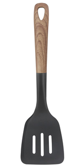 SLOTTED TURNER W. WOODPATTERN HANDLE NON-STICK  13" #70373