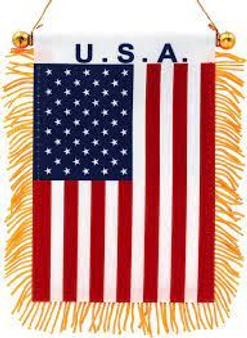 FLAG BANNER USA  4" X 6"