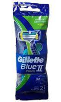 GILLETTE BLUE II (GREEN) PLUS 2 PK