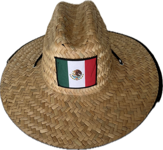 HAT STRAW COUNTRY MEXICO 16"X17"
