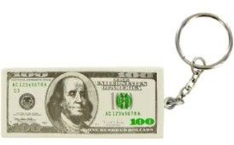 KEY CHAIN 100 DOLLAR BIL 12/PK