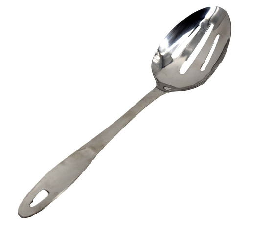 SLOTTED SPOON SMALL STAINLESS STEEL 10" #20058