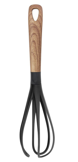 WHISK W. WOOD PATTERN HANDLE  NON-STICK 13" #70377