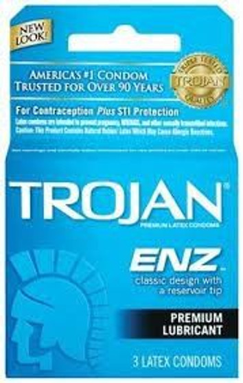 TROJAN ENZ CONDOMS 3PK
