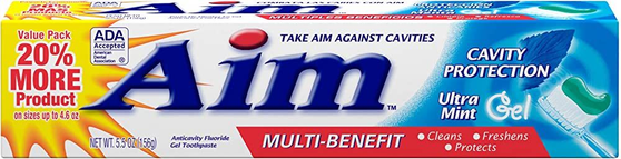 AIM TOOTH PASTE ULTRA MINT GEL 5.5 OZ