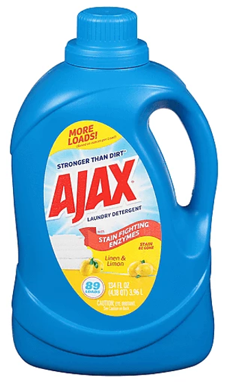 AJAX LINEN & LEMON LAUNDRY DETERGENT 6/60OZ