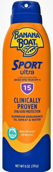BANANA SUNSCREEN SPRAY  SPF15  170G/6 OZ