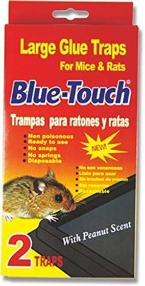 BLUE TOUCH LARGE GLUETRAPS MICE& RATS  2PK / 24CS