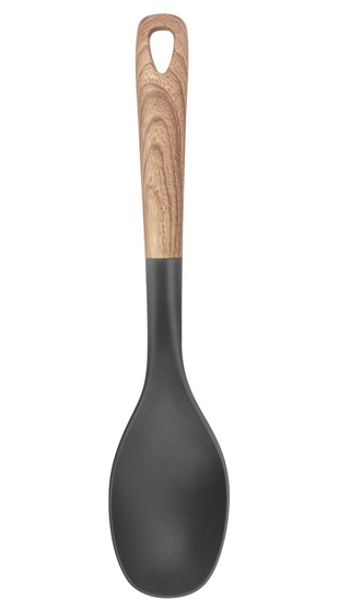 BASTING SPOON NON-STICK W. WOOD PATTERN HANDLE 13" #70371