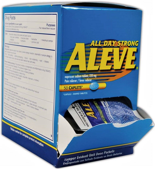 ALEEVE CAPLET 48 POUCH OF 1 CAPLET DYSPLAY