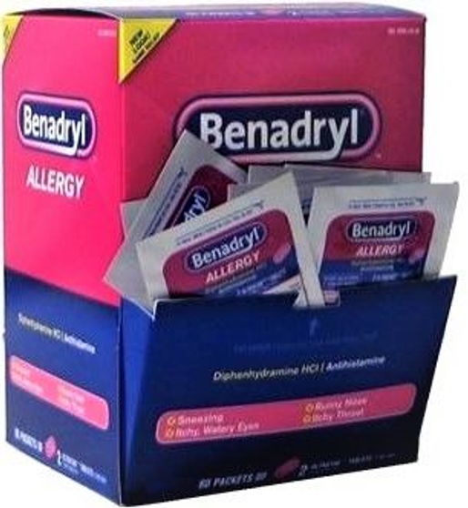 BENADRYL ALLERGY 30 POUCHES FO 2 TABLETS DYSPLAY