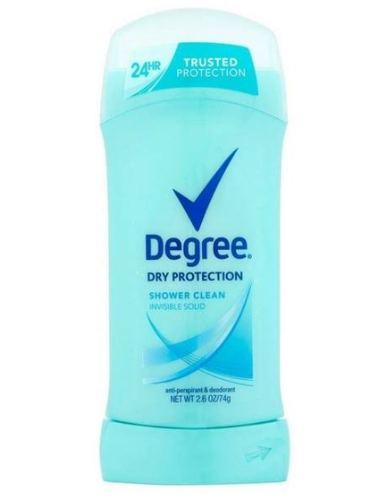 DEGREE DEOD. SOLID WOMEN SHOWER CLEAN 2.6 OZ