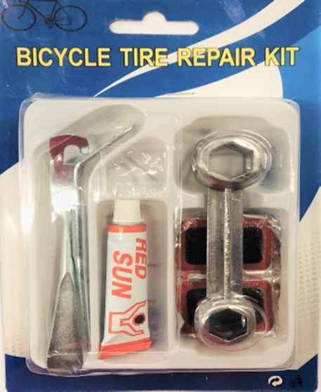 BIKE TUBE REPAIR KIT WITH WRENCH #601020
