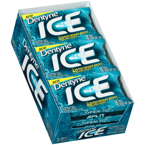 DENTYNE ICE WINTER CHILL GUM 9/16 PIECES