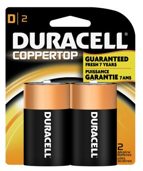 DURACELL D 2PK BATTERIES