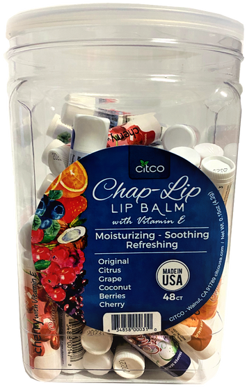 CHAP LIP BALM 48 COUNT PLASTIC JAR