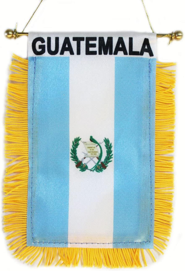 FLAG BANNER EL GUATEMALA  4" X 6"