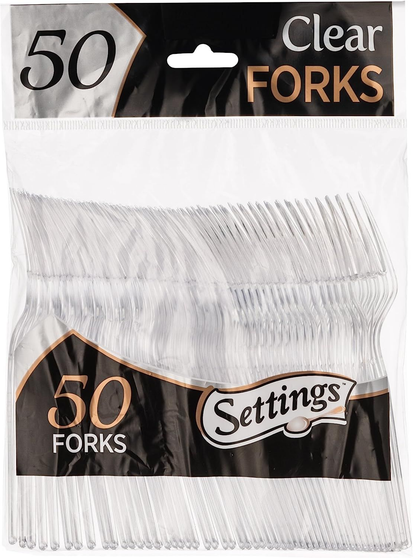 FORKS PLASTIC CLEAR  51 COUNT