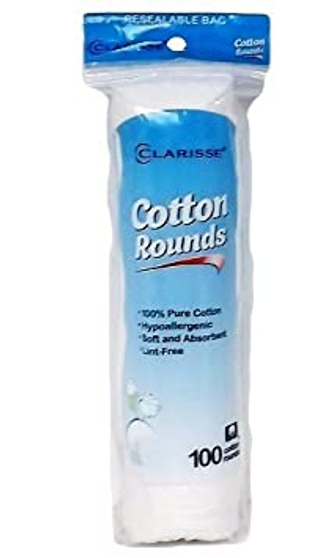 COTTON PADS ROUND 100CT