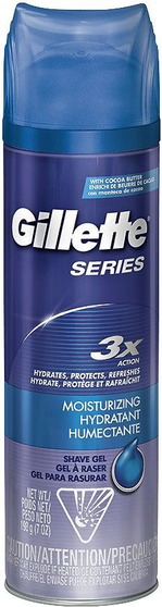 GILLETTE SHAVE GEL SERIES 3X MOISTURIZING 200ML