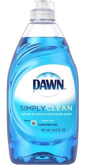 DAWN DISH WASH LIQUID SIMPLY CLEAN 20/14.6 OZ