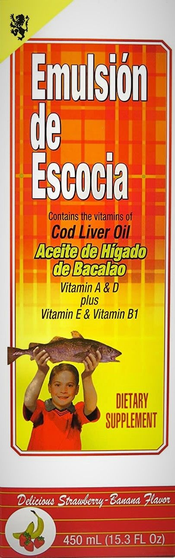EMULSION DE ESCOCIA  SUPLEMENTO STRAWBERRY-BANANA FLAVOR 6.5 OZ