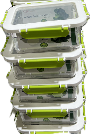 FOOD CONTAINER  RED BPA FREE AIRTIGHT 600ML #P50600RD