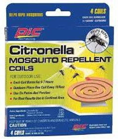 PIC CITRONELLA MOSQUITO REPELLENT COILS 4'S