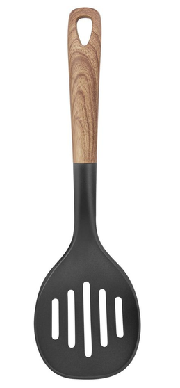 70372 13" NON-STICK SKIMMER W. WOOD PATTERN HANDLE