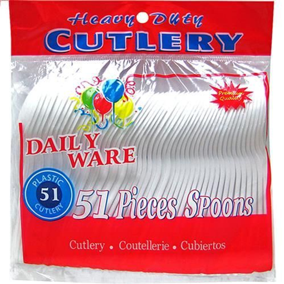 SPOONS PLASTIC CLEAR PREMIUM 48 COUNT