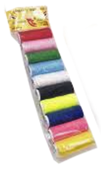 SEWING THREAD (MIX COLORS) 10 PK
