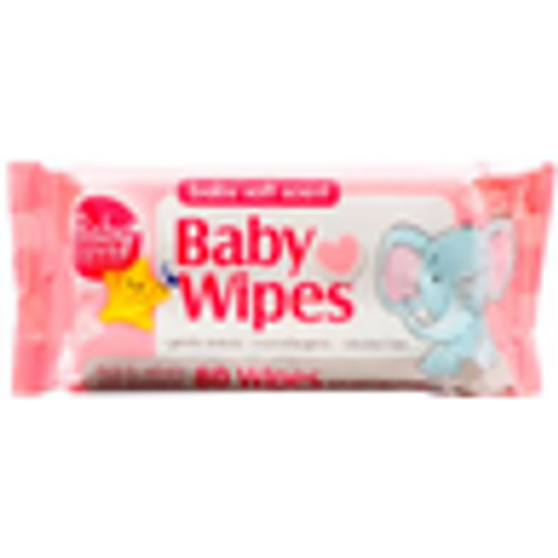 SOFT BABY WIPES PINK 80 COUNTS